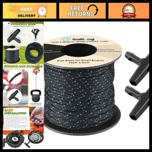 100ft 5mm pull cord rope - 100ft, 4.5mm