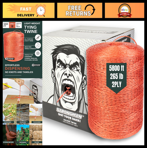 Heavy duty baling twine - baling, 2-ply