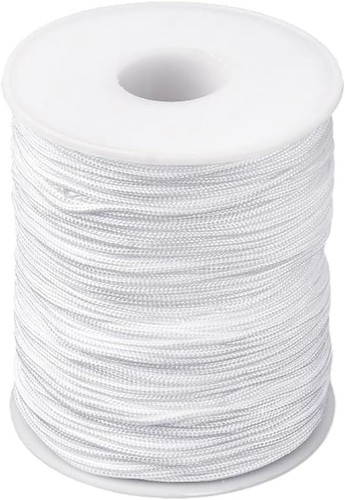 5mm white nylon string - white, 100